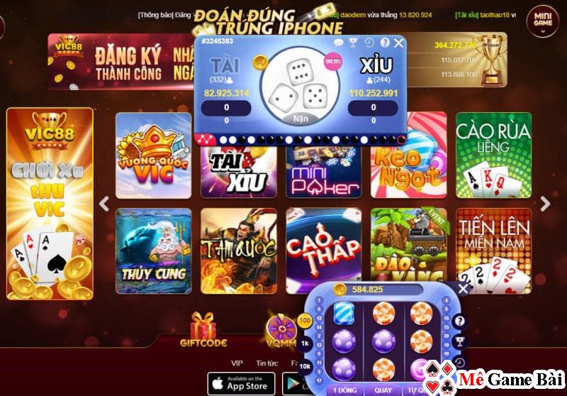 Game bài Vic88 được nhiều cược thủ yêu thích