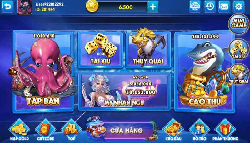 Bắn cá biển sâu - Tựa game mới Săn Cá Dưới Đại Dương Thẳm