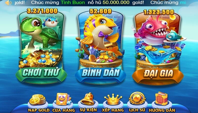 Bắn cá biển sâu - Tựa game mới Săn Cá Dưới Đại Dương Thẳm