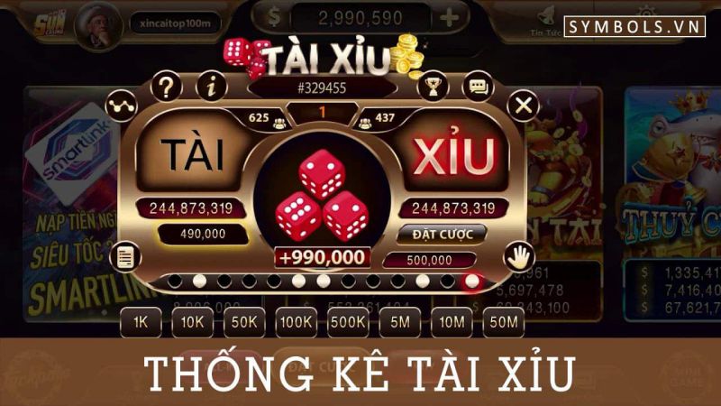 Thống kê tài xỉu - Công cụ hỗ trợ người chơi cá cược trúng đến 99%